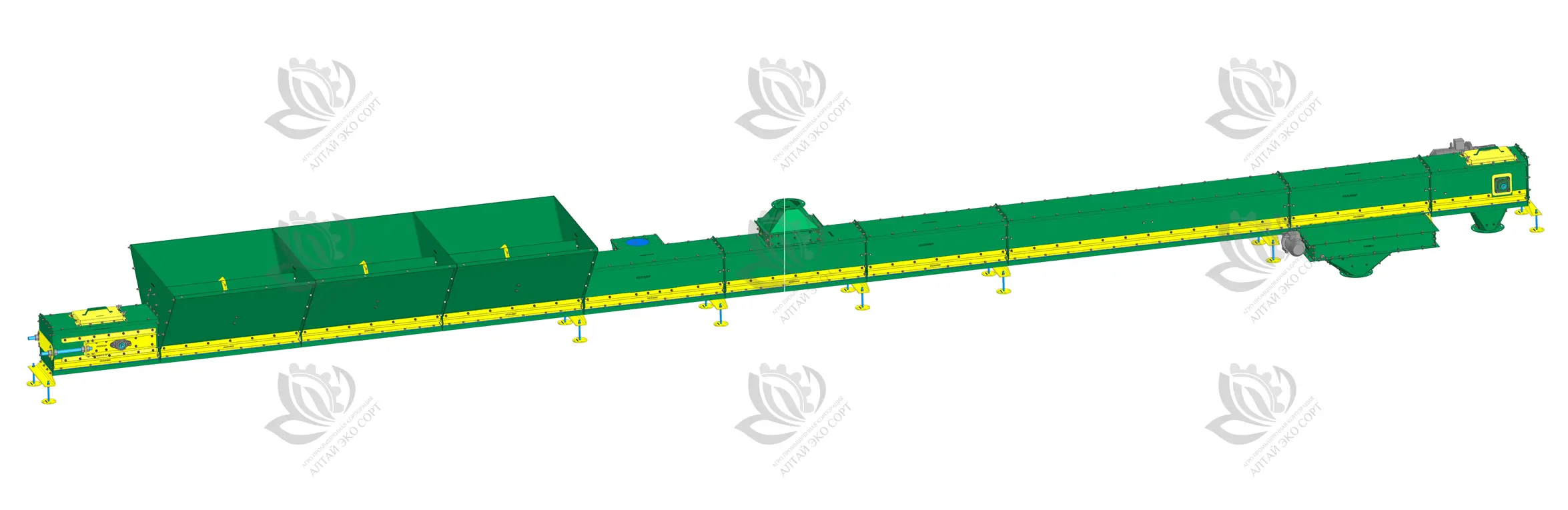 Self-cleaning chain conveyor